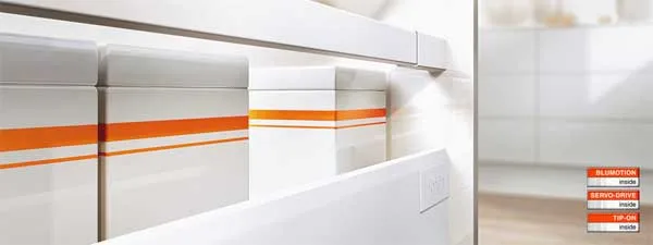 Tandembox Vollauszug Edelstahl